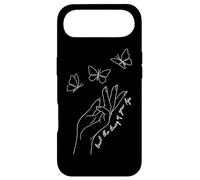 Carcasa para iPhone Air El Cambio es Hermoso Mariposa Minimalista línea Arte Inspirador