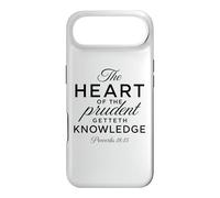 Carcasa para iPhone Air El corazón de la Biblia bíblica prudente Orar Proverbios 18:15