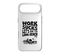 Carcasa para iPhone Air El Trabajo apesta Vamos a IR a Long Beach California Floral Surf