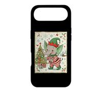 Carcasa para iPhone Air Elefante Santa's Elf Christmas Tree Presents Retro Holiday