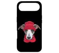 Carcasa para iPhone Air Elegante Galgo Italiano con Bufanda y Sombrero - Perro de Invierno