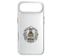 Carcasa para iPhone Air Emblema de Honor de Caballero Barbudo Vintage Estilo Retro