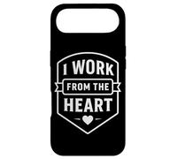 Carcasa para iPhone Air Emblema de recepcionista de recepción I Work from The Heart