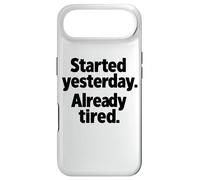 Carcasa para iPhone Air empezó Ayer ya Cansado, Humor Gimnasio Divertido Frase Gimnasio