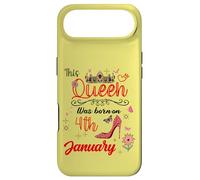 Carcasa para iPhone Air Enero 4 Cumpleaños Esta Reina Nació el 4 de Enero