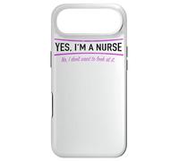 Carcasa para iPhone Air Enfermera Que Dice Yes I'm A Nurse No I Don't Want To Look