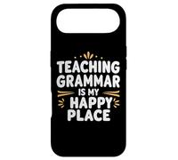 Carcasa para iPhone Air Enseñar gramática es mi Lugar Feliz Profesor de Idiomas