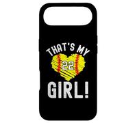 Carcasa para iPhone Air Esa es mi Chica número 22, corazón de softbol