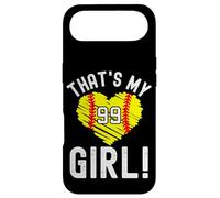 Carcasa para iPhone Air Esa es mi Chica Vintage Número 99 Corazón Softbol