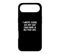 Carcasa para iPhone Air ¡Escribo código para Que mis Gatos Puedan Tener una Vida Mejor!
