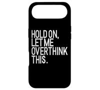 Carcasa para iPhone Air Espera, déjame Pensar Demasiado en Esto - Ansiedad Divertida