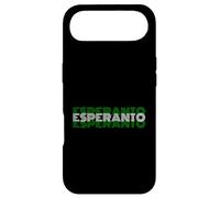 Carcasa para iPhone Air Esperanto - Diseño de Texto de lenguaje de Estilo Retro de los años 70