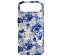 Carcasa para iPhone Air Estampado Atemporal de Flores Azules de inspiración Antigua