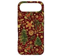 Carcasa para iPhone Air Estampado Festivo de Hoja perenne y Flor de Pascua