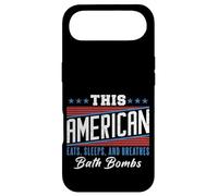 Carcasa para iPhone Air Este Americano Come Duerme Respira Bombas de baño Rojo Blanco Azul