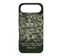 Carcasa para iPhone Air Esther Cuatro Catorce Fe Cristiana Corona Floral Reina