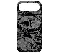 Carcasa para iPhone Air Estilo 90s Gris Negro Cráneos Tatuaje Tradicional Americano
