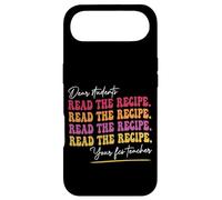 Carcasa para iPhone Air Estimados Estudiantes Lean la Receta Su Clase de Cocina para Maestros de FCS