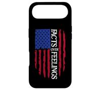 Carcasa para iPhone Air Facts Over Feelings Sign USA Flag God Family Country Freedom