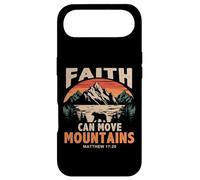 Carcasa para iPhone Air Faith Can Move Mountains Retro Sunset Bible Verse Christian