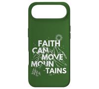 Carcasa para iPhone Air Faith Can Move Mountains Verso de la Biblia Impresión Cristiana