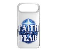 Carcasa para iPhone Air Faith Over Fear Phil 4:13 Cruz Cristiana versículo bíblico