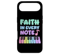 Carcasa para iPhone Air Fe en Cada Nota Piano Chica Cristiana Músico de la Iglesia