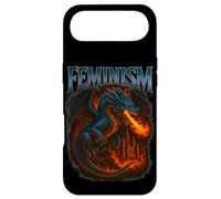 Carcasa para iPhone Air Feminismo Dragón Cool Retro Vibe Vintage Dragón con Llamas