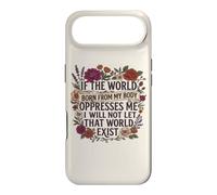Carcasa para iPhone Air Feminist Womens Rights The World Born from My Body Oppresses