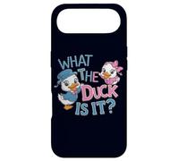 Carcasa para iPhone Air Fiesta de Baby Shower de revelación de género What The Duck Is It