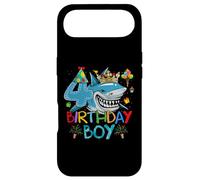 Carcasa para iPhone Air Fiesta temática del océano del tiburón del Cuarto cumpleaños de 4 años para niño