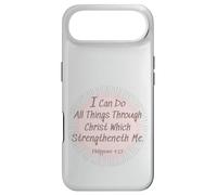 Carcasa para iPhone Air Filipenses 4:13 Puedo Hacer Todas Las Cosas a través de Cristo KJV