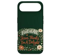 Carcasa para iPhone Air First of All Jesus Thinks I'm A Delight Christian Floral