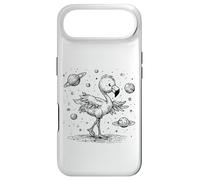 Carcasa para iPhone Air Flamenco cósmico caprichoso explorando Planetas del Espacio Exterior