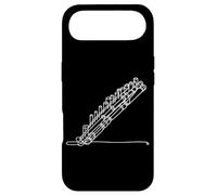 Carcasa para iPhone Air Flauta de Pan Arte Lineal para Músicos