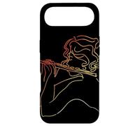 Carcasa para iPhone Air Flautista Chica Line Art Vintage Look