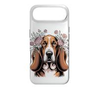 Carcasa para iPhone Air Floral Basset Hound Dog Lover Owner Hound Mom