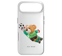 Carcasa para iPhone Air Fly High, Save, Cool Teddy Bear Goal Keeper Playing Soccer