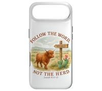 Carcasa para iPhone Air Follow The Word Not The Herd Isaiah 8:11-13 Western Cow
