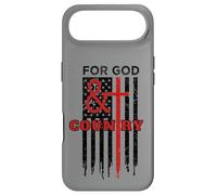 Carcasa para iPhone Air For God & Country Christian Cross American Flag Theme Gift