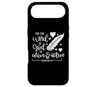 Carcasa para iPhone Air For The Word of God Is Alive and Active Versículo de la Biblia