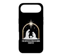 Carcasa para iPhone Air For Unto Us A Child Is Born Isaiah 9:6 Religious Holiday Art