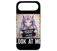 Carcasa para iPhone Air Foto policial de Unicornio No Puedo IR a la cárcel, Soy majestuoso, mírame