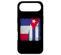 Carcasa para iPhone Air Francia Cuba Media Bandera Patrimonio Cubano Francés