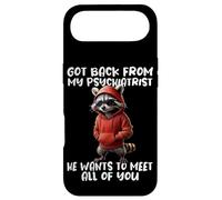 Carcasa para iPhone Air Frase De Mapache Psiquiatra De Vuelta De Mi Psiquiatra