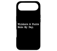 Carcasa para iPhone Air Frases Divertidas de Gatos con Bigotes y ronroneos me Hacen el día