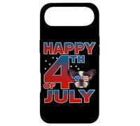Carcasa para iPhone Air French Bulldog Dog American Flag Sunglasses Happy 4th July