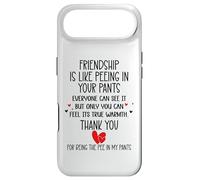 Carcasa para iPhone Air Friendship is Like Peeing In Your Pants Best Friend Coworker