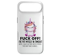 Carcasa para iPhone Air Fuck Off I've Put Myself in Timeout Sarcastic Unicorn Funny
