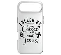 Carcasa para iPhone Air Fueled by Coffee and Jesus Mama Runs on Coffee and Jesus Mom